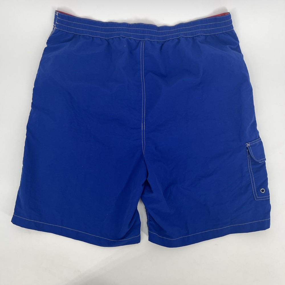 Polo Ralph Lauren Mens XL Swimwear Trunks Blue Shorts Elastic Waist Pockets EUC - Picture 3 of 7